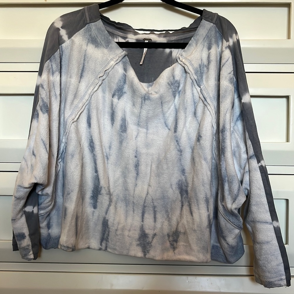 Free People tye dye lightweight sweatshirt